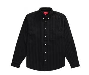Supreme Jacquard Stripe Twill Shirt Black