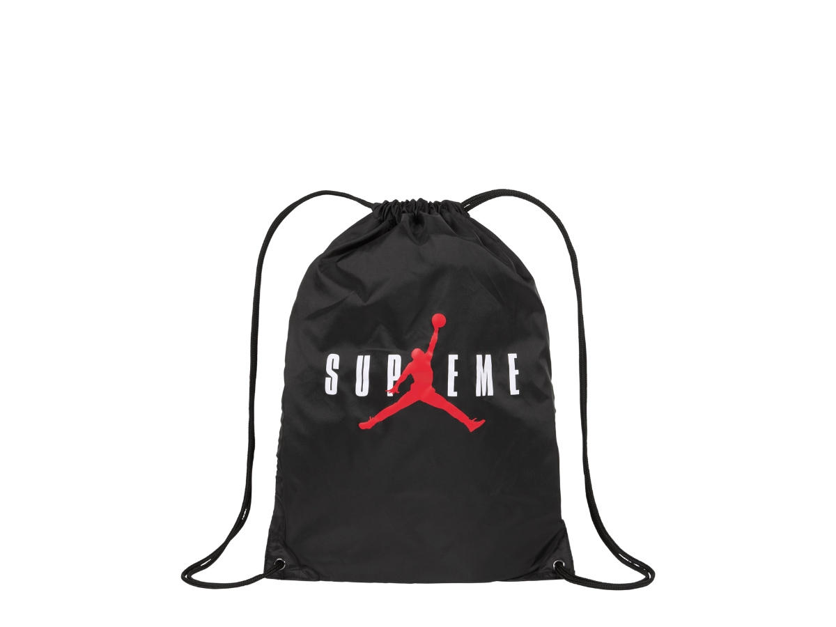 Supreme Jordan Drawstring Bag Black (FW24) | ของแท้