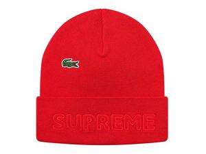Buy Supreme Lacoste Beanie Red at Sasom – Authentic and Ready to Ship