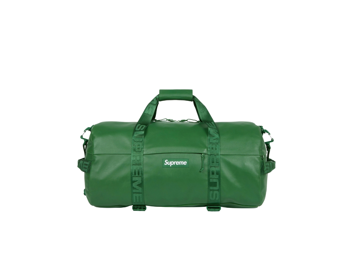 supreme leather duffle