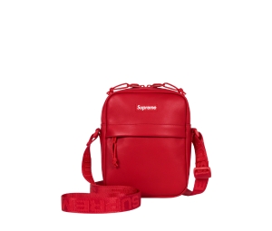Supreme Leather Shoulder Bag Red (FW23)