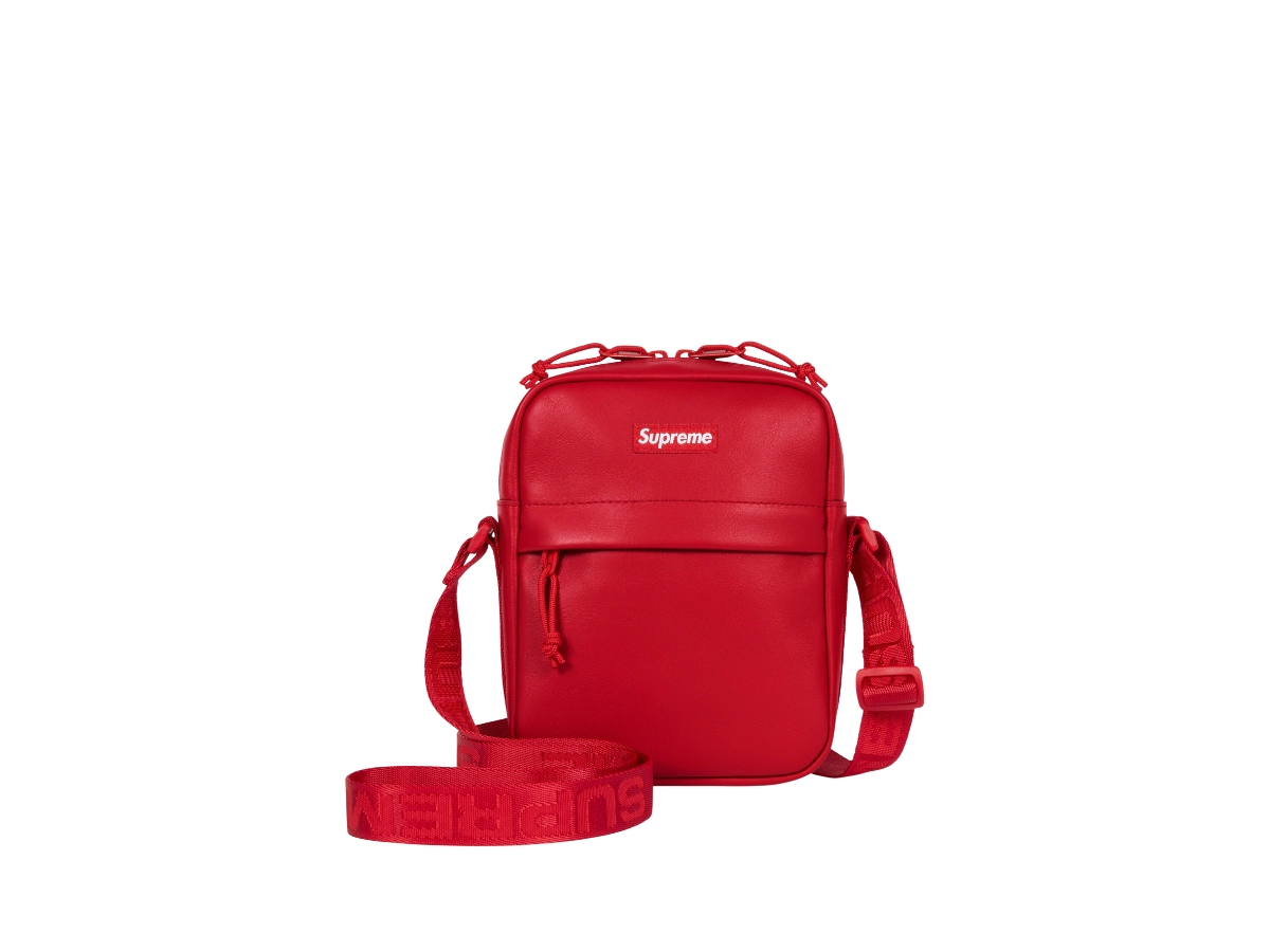 Supreme Leather Shoulder Bag Redシュプリーム