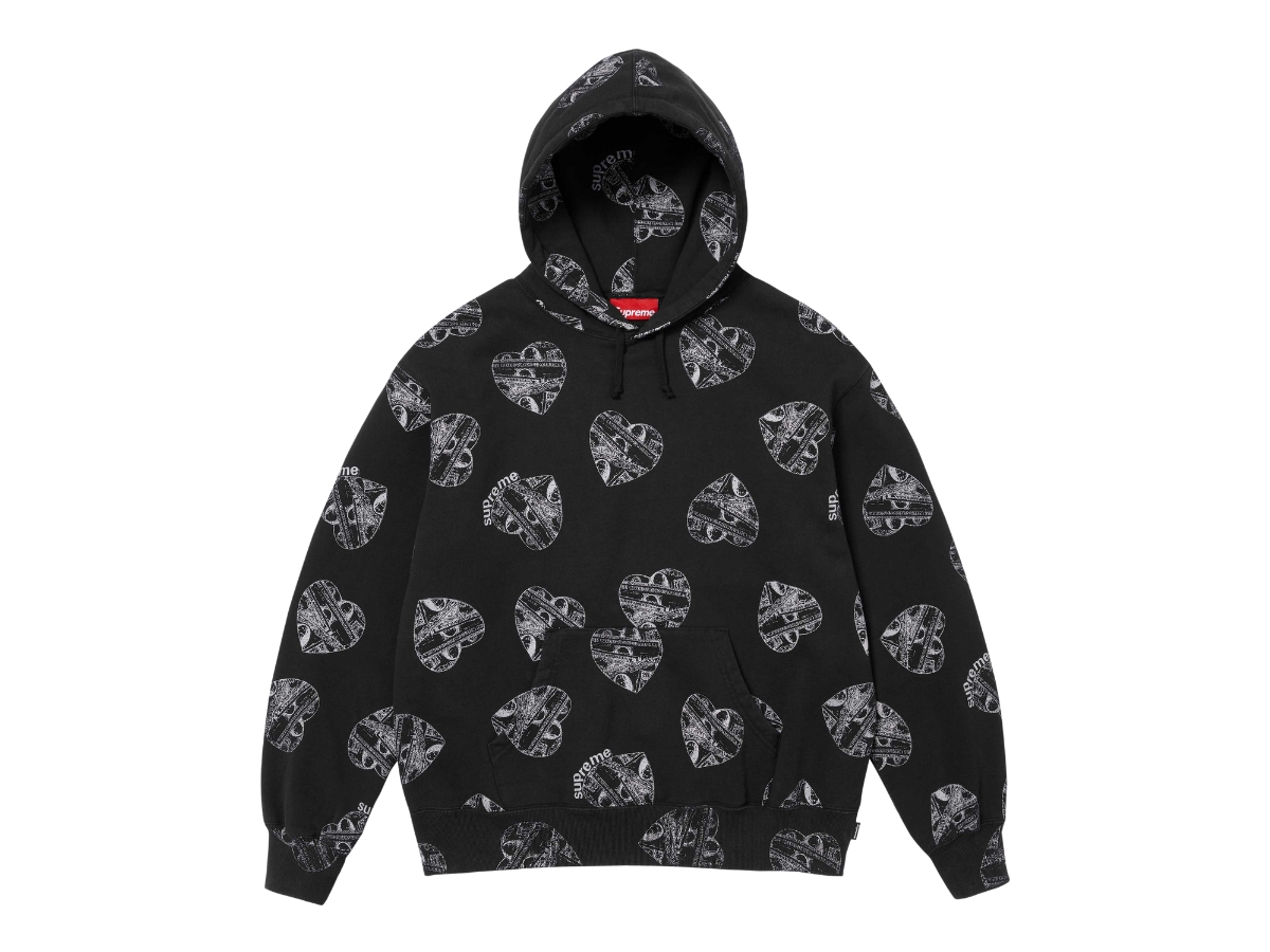 Buy Supreme Love Cash Hooded Sweatshirt Black (FW24) | SASOM