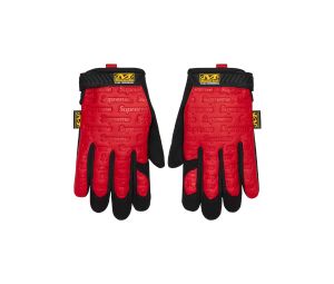 Supreme Mechanix Leather Work Gloves Red (SS24)