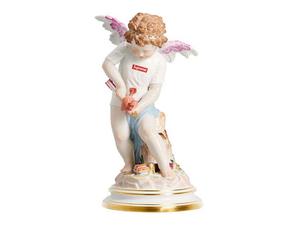 Supreme Meissen Hand Painted Porcelain Cupid Figurine