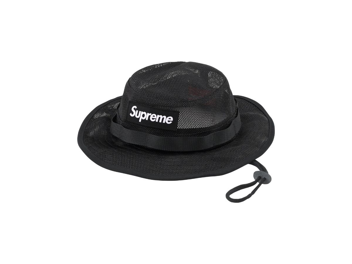 東京都で新たに supreme mesh cordura boonie M/L black - 帽子