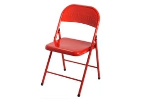 Supreme Metal Folding Chair Red