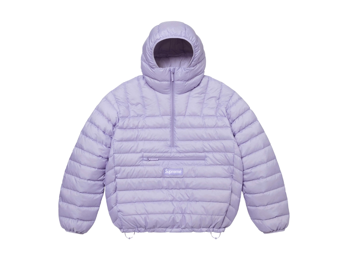 Supreme Micro Down Half Zip Hooded Pullover Lilac (FW24) Supreme Micro Down Half Zip Hooded Pullover Lilac (FW24)