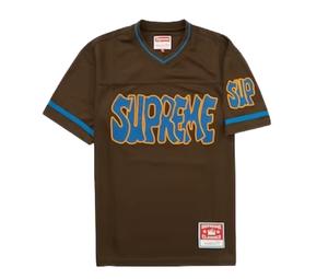 SASOM | apparel Supreme Mitchell & Ness Football Jersey Brown