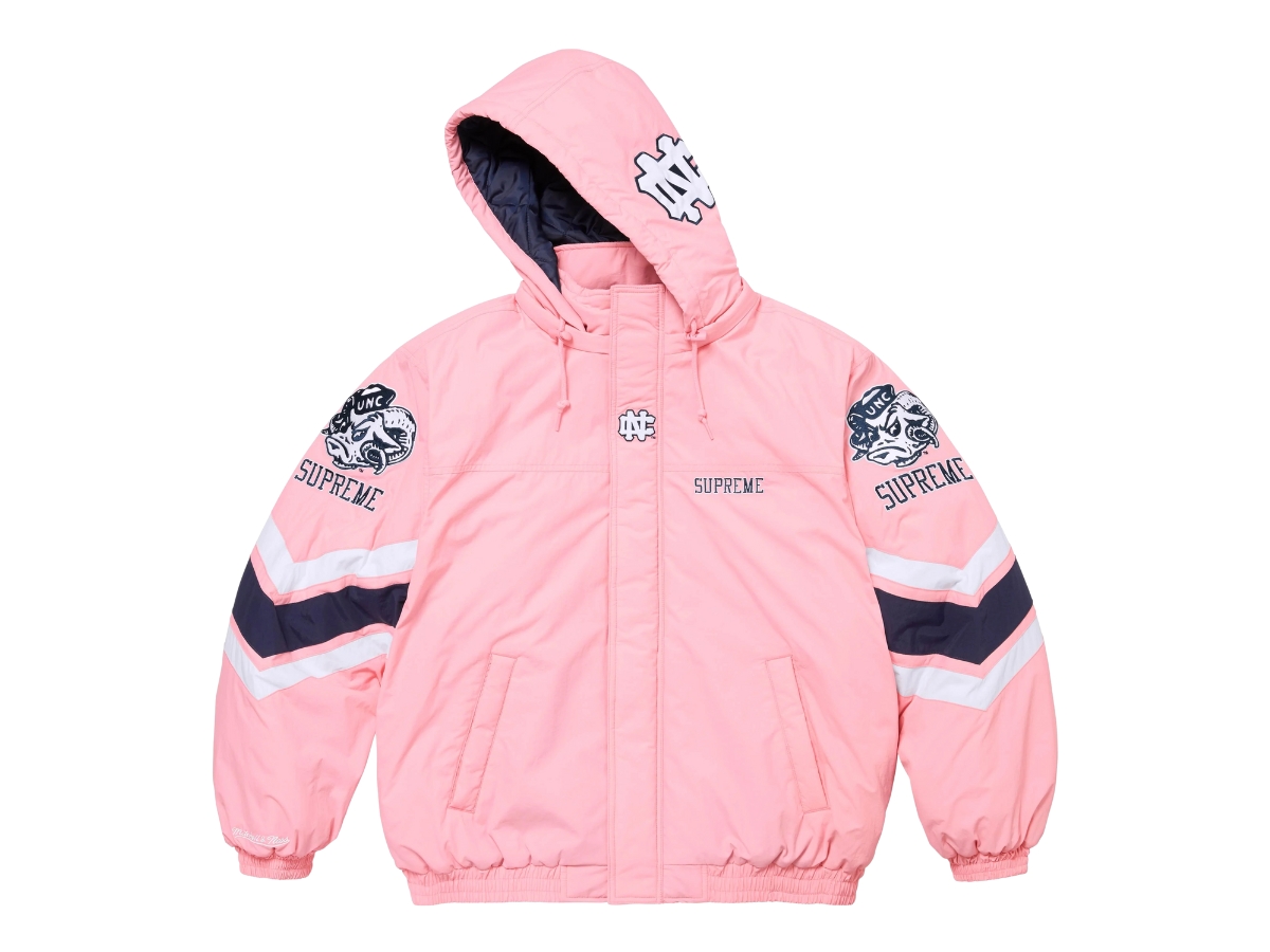 スケートボード Supreme x Mitchell & Ness NCAA jacket Supreme®/Mitchell & Ness® NCAA Hooded Stadium Jacket