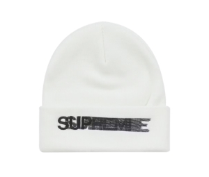 Buy Supreme Motion Logo Beanie White (SS23) at Sasom – Authentic and Ready to Ship