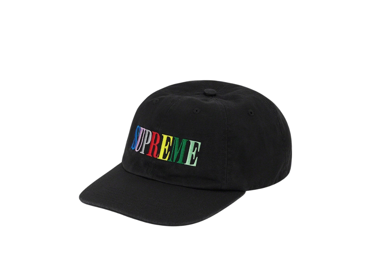 Supreme Multi Color Logo 6-Panel Cap 黒 Buy Supreme Multi Color Logo 6-Panel Black (FW20) | SASOM