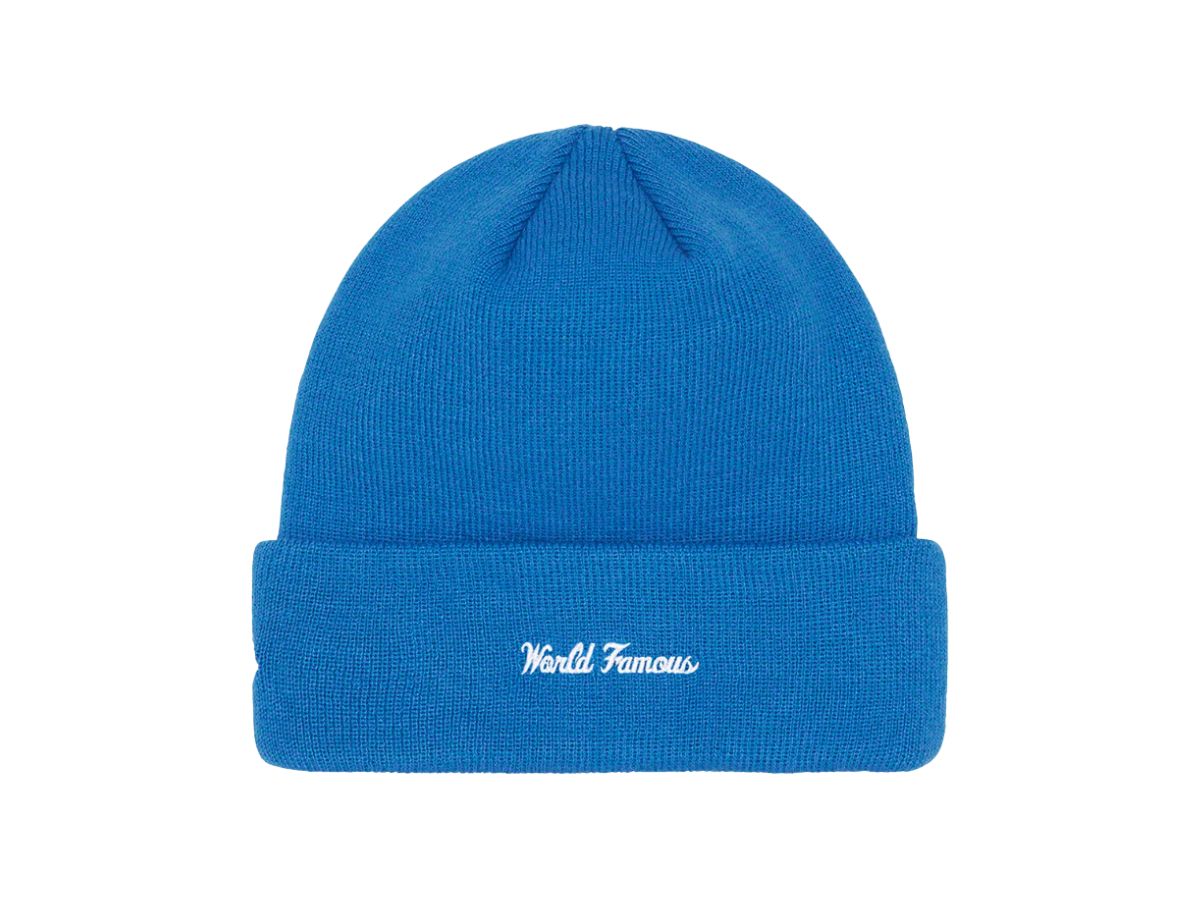 Supreme on sale blue beanie