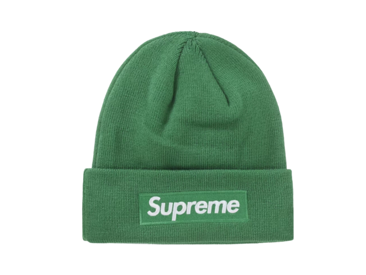 Supreme New Era Box Logo Beanie Green (FW24)