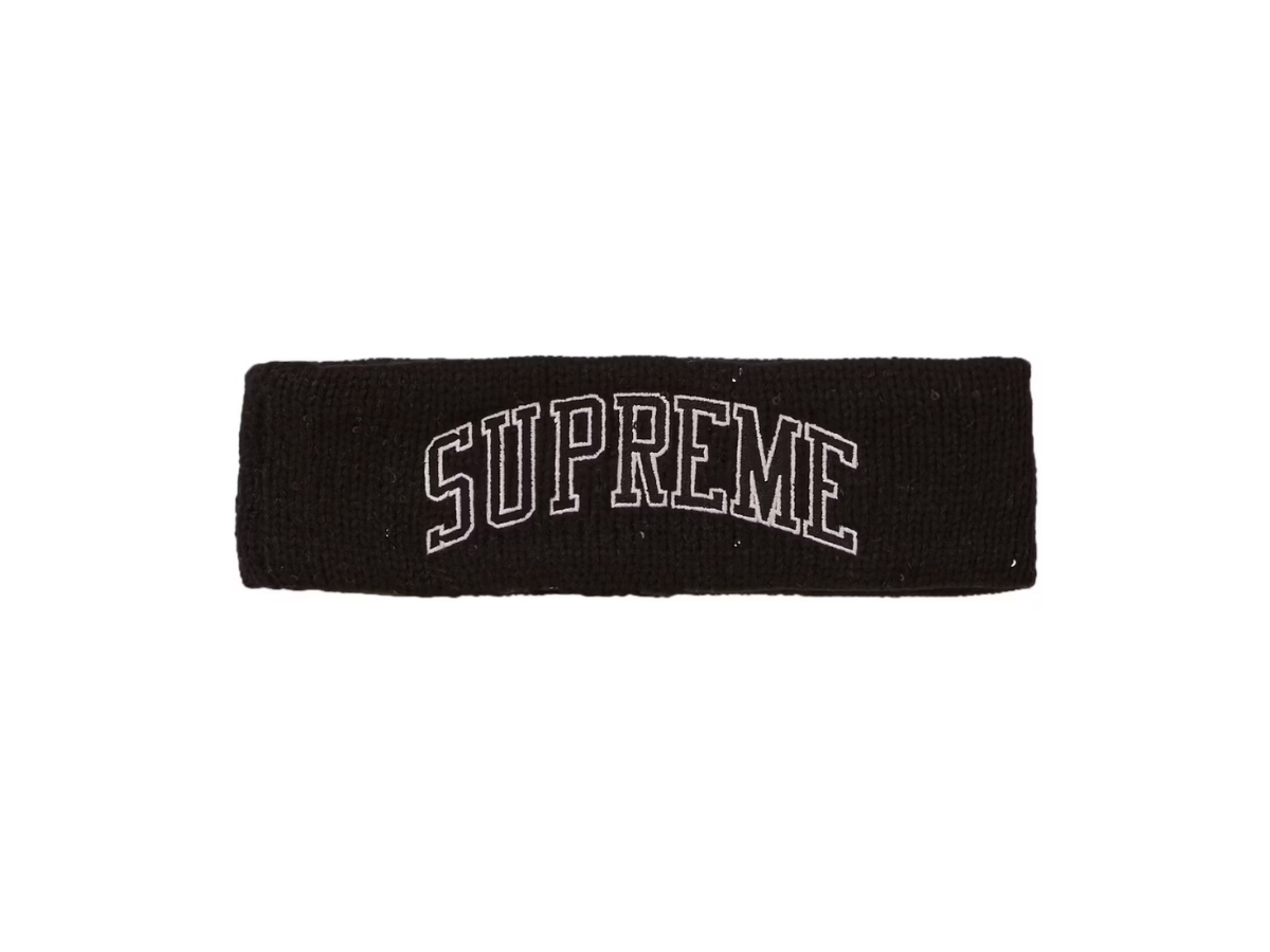 SASOM | accessories Supreme New Era Sequin Arc Logo Headband Black 