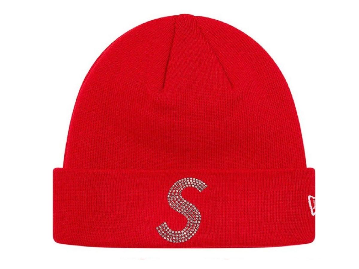 Supreme　New Era　\"Swarovski　S Logo　Beanie Buy Supreme x New Era x Swarovski S Logo Beanie 'White