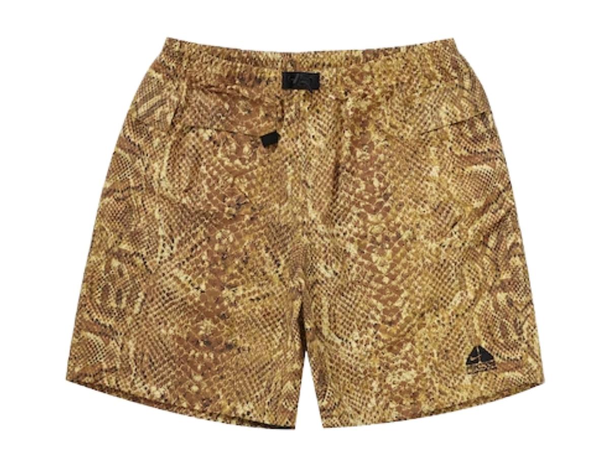 Supreme Nike ACG Nylon Trail Short Gold Snakeskin Supreme Nike ACG Nylon Trail Short Gold Snakeskin