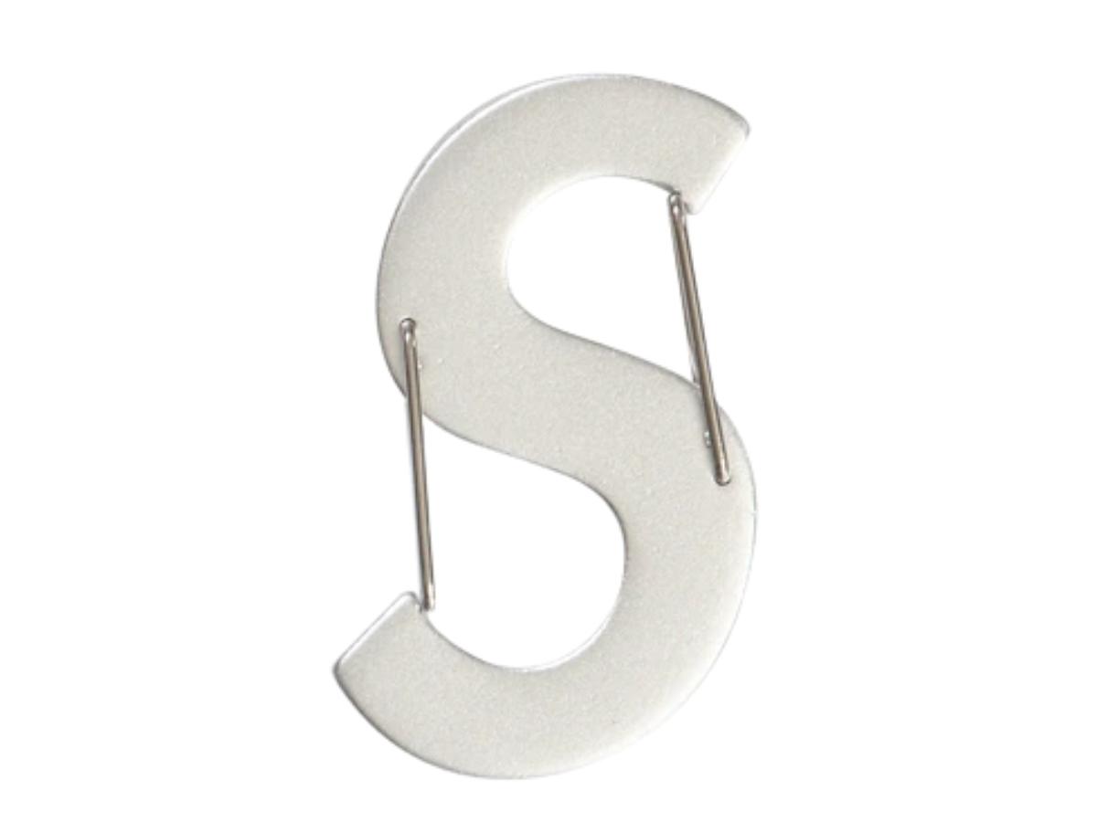 supreme nite ize Ｓlogo keychain silver Supreme Nite Ize S Logo Keychain (FW21) - $24
