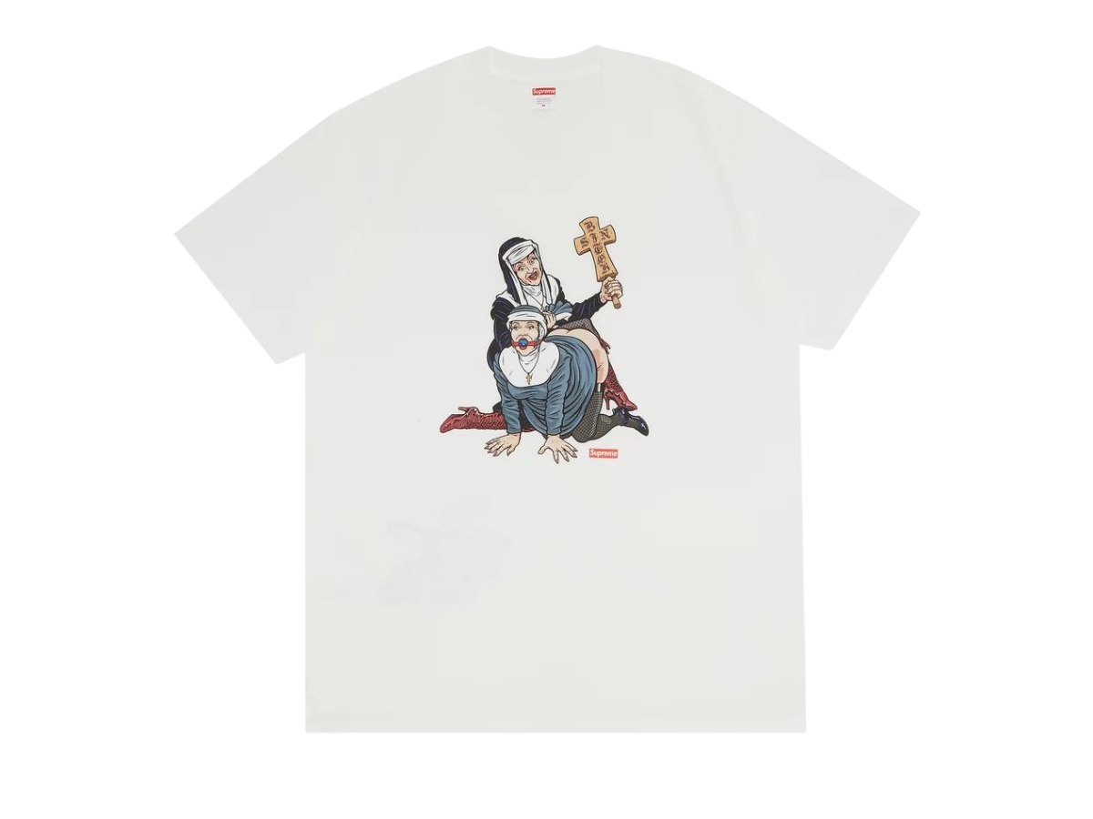 Supreme Nuns Tee White Shop Authentic at SASOM
