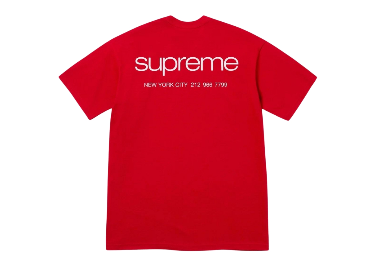 Supreme NYC Tee Red (FW23)