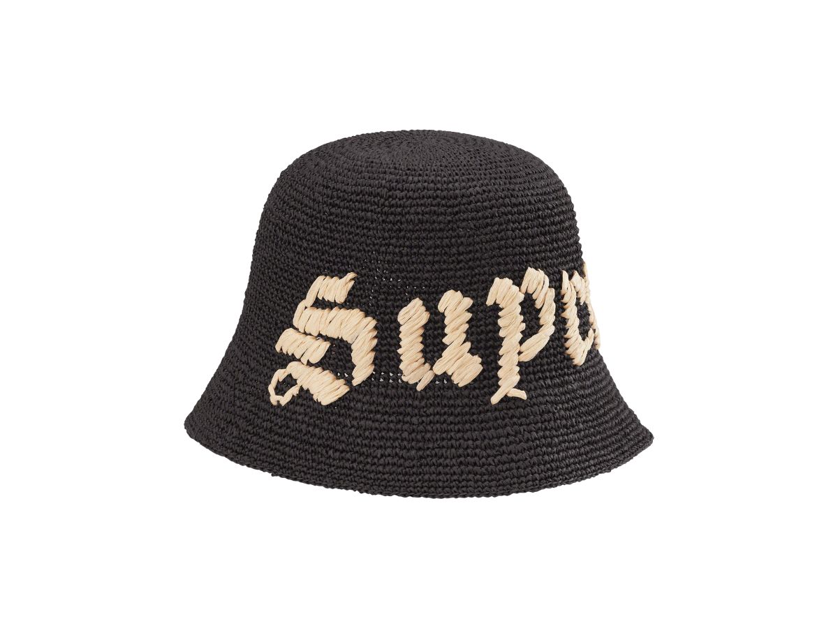 Supreme Old English Straw Crusher　バケットハッ Supreme Old English Straw Crusher Natural - SS23 - GB