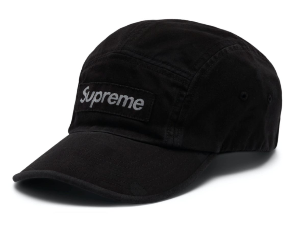 Supreme Overdyed Camo Camp Cap Black Shop Authentic at SASOM