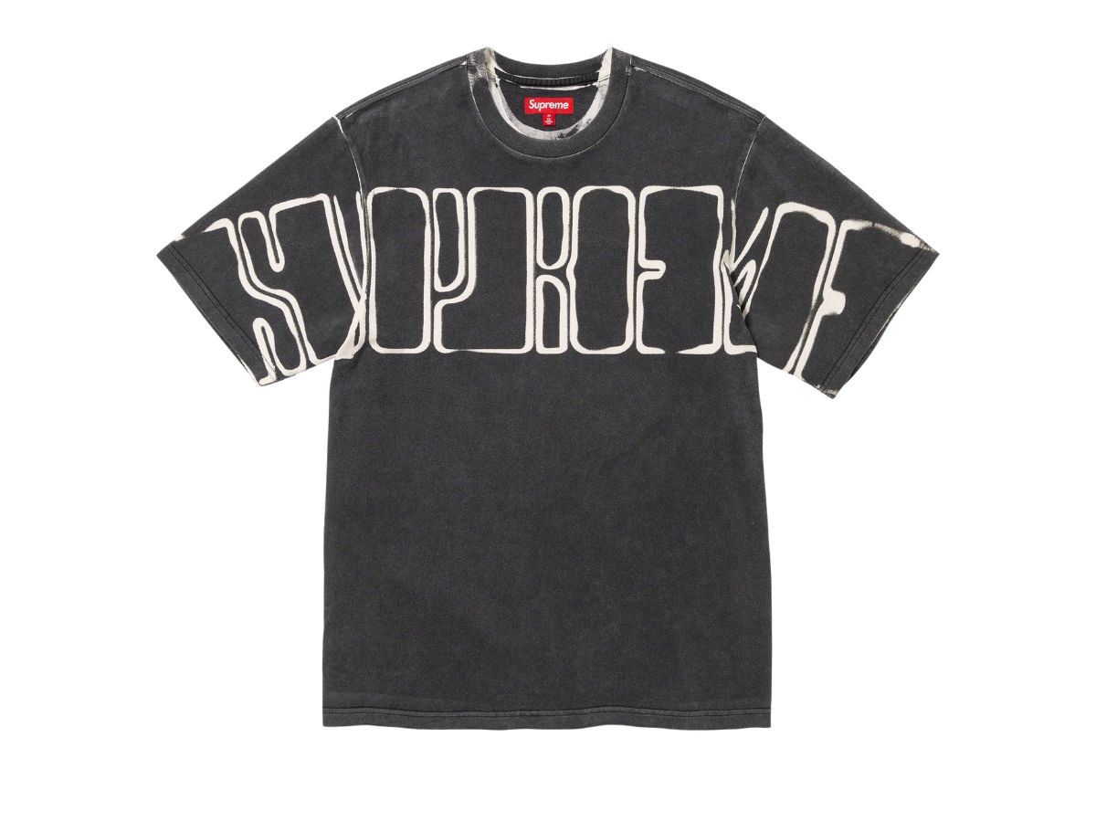 Buy Supreme Overprint Knockout S/S Top Black (FW23) | SASOM