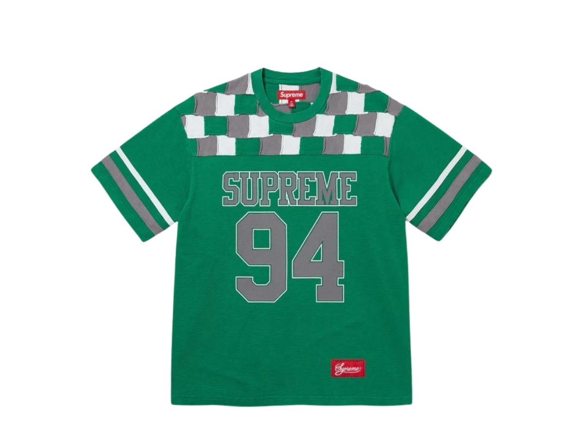 トップス supreme Patchwork Yoke Football Top Supreme Patchwork Yoke Football Top Stone A stylish and unique