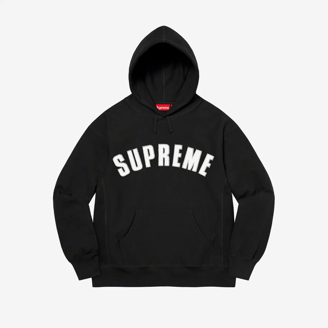 SASOM | apparel Supreme Pearl Logo Hooded Sweatshirt Black - 21FW Check the  latest price now!