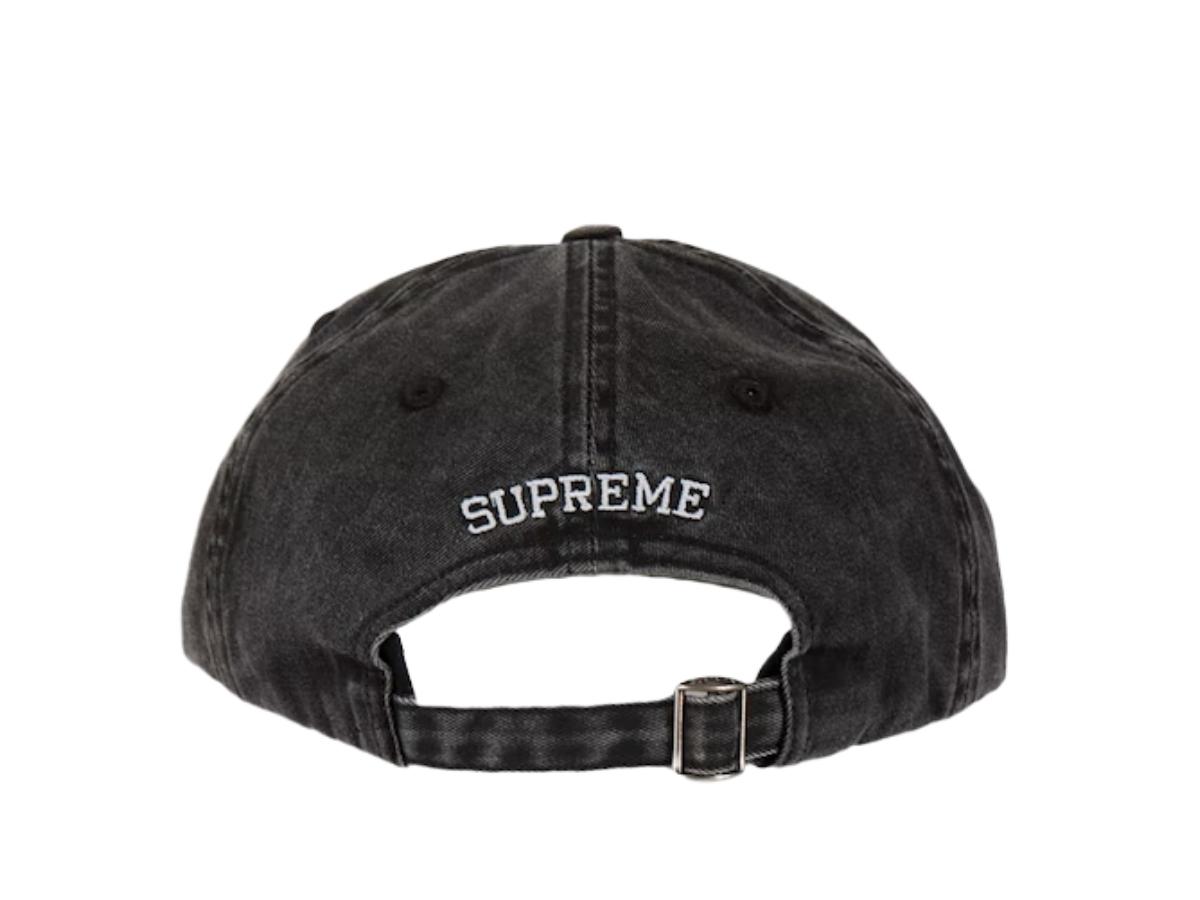 Supreme Pigment Print S Logo 6-Panel Black (FW22)