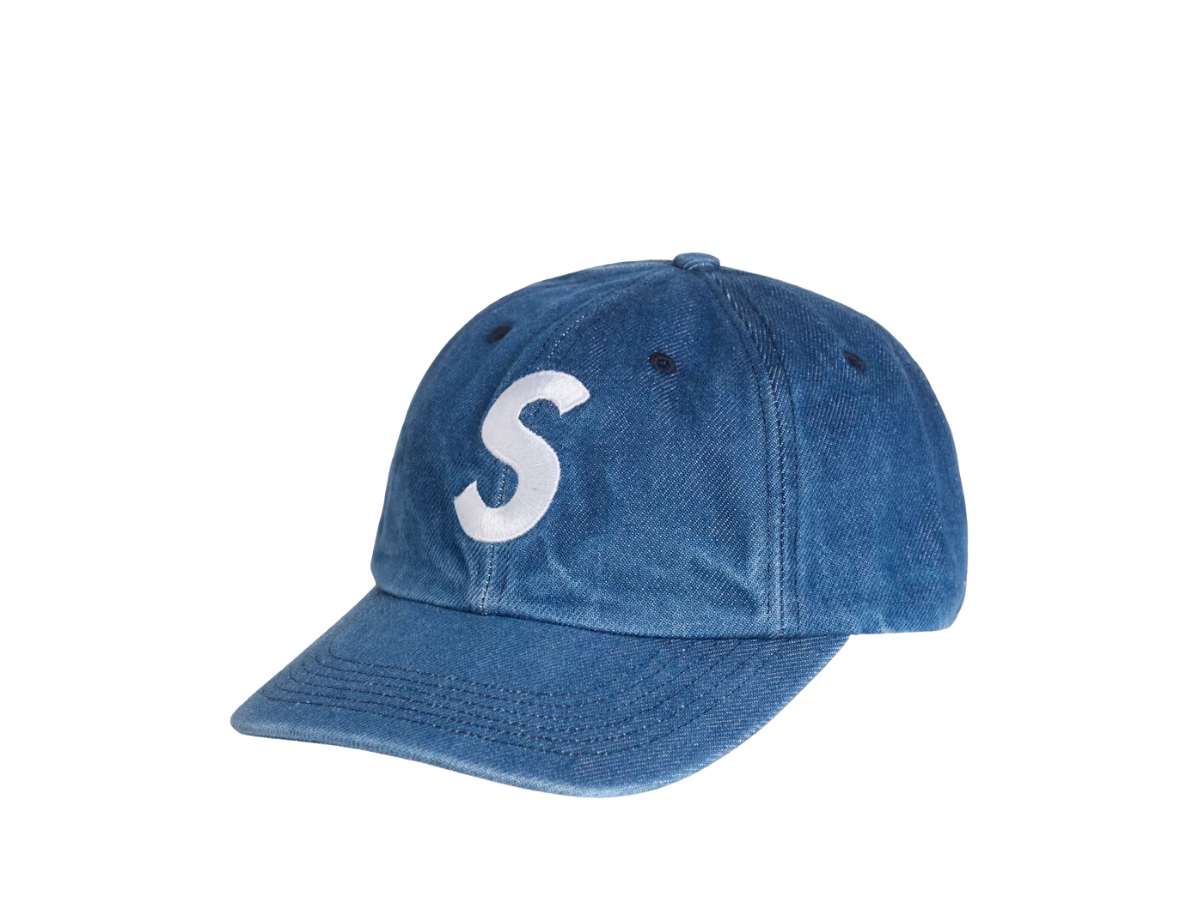 Supreme Pigment S Logo 6-Panel ネイビー　FW24 Supreme Pigment S Logo 6-Panel Navy - FW24 - US