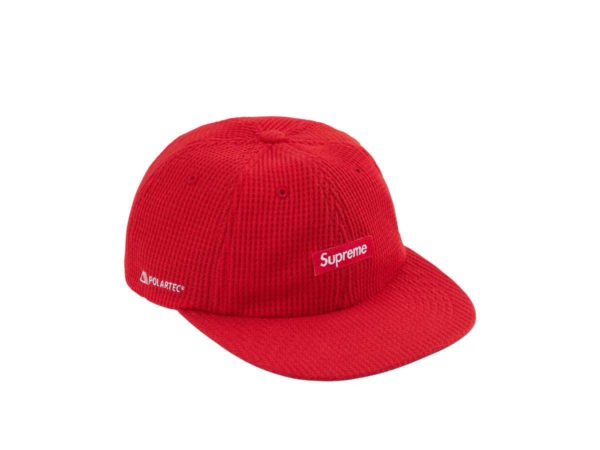 Supreme Polartec Waffle Small Box 6-Panel Red (FW24) Supreme 