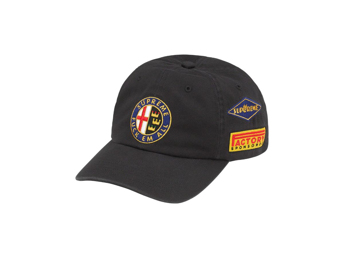 Supreme Racing 6-Panel Black (SS23) Shop Authentic at SASOM