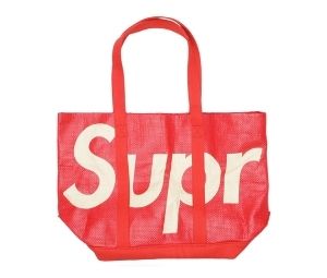 Buy Supreme Raffia Tote Red at Sasom – Authentic and Ready to Ship