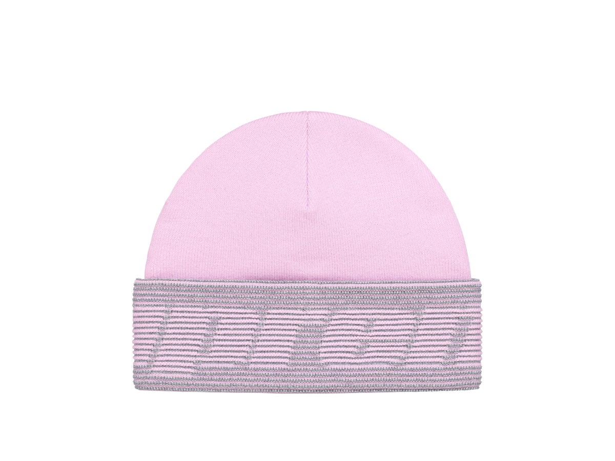 Supreme Reflective Jacquard Beanie Light Pink (FW24)