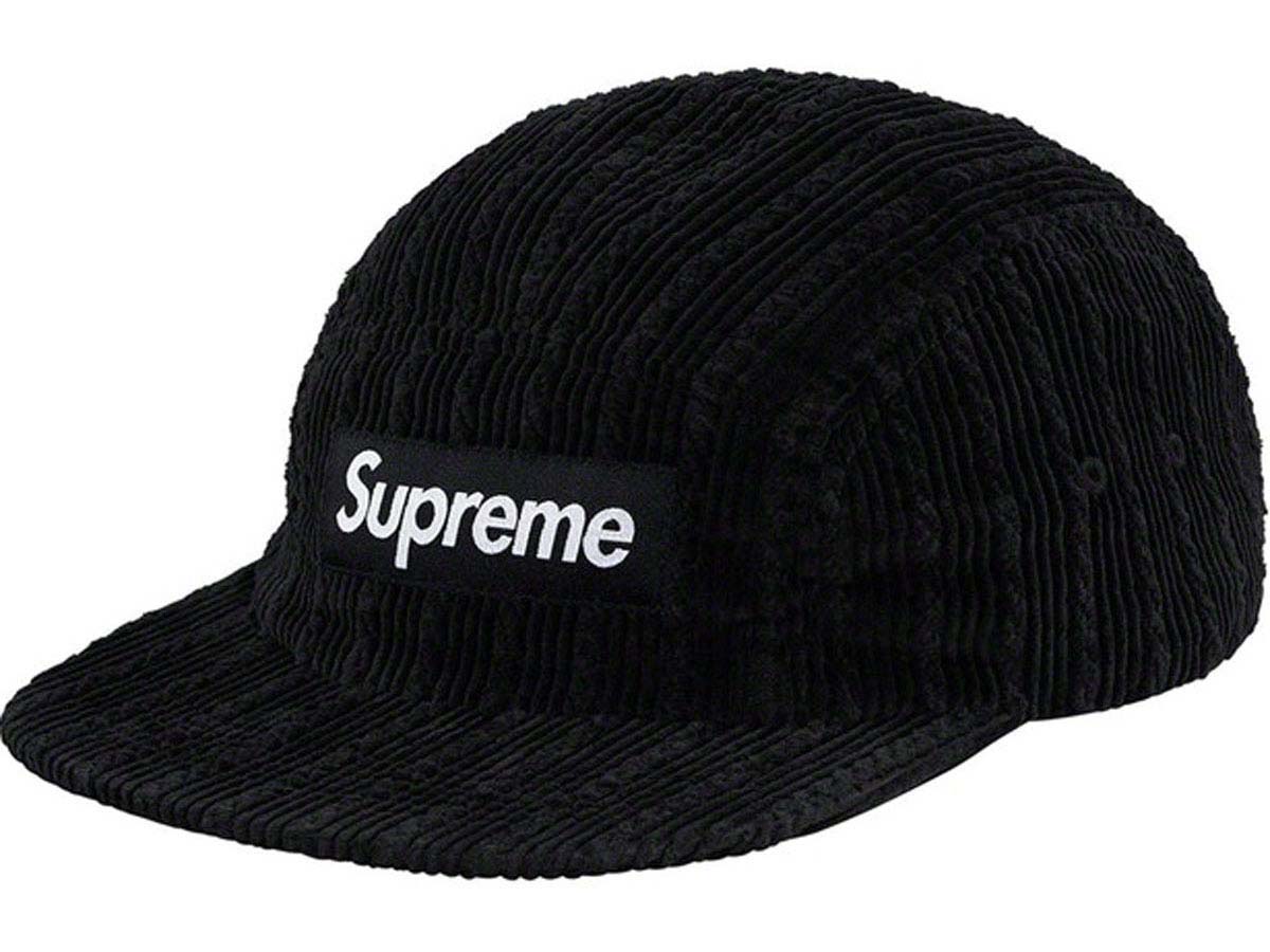 SASOM เครองประดบ Supreme Rope Corduroy Camp Cap Black เชคราคาลาสด