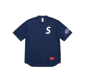 Buy Supreme Polartec Baseball Jersey Navy (FW24) | SASOM