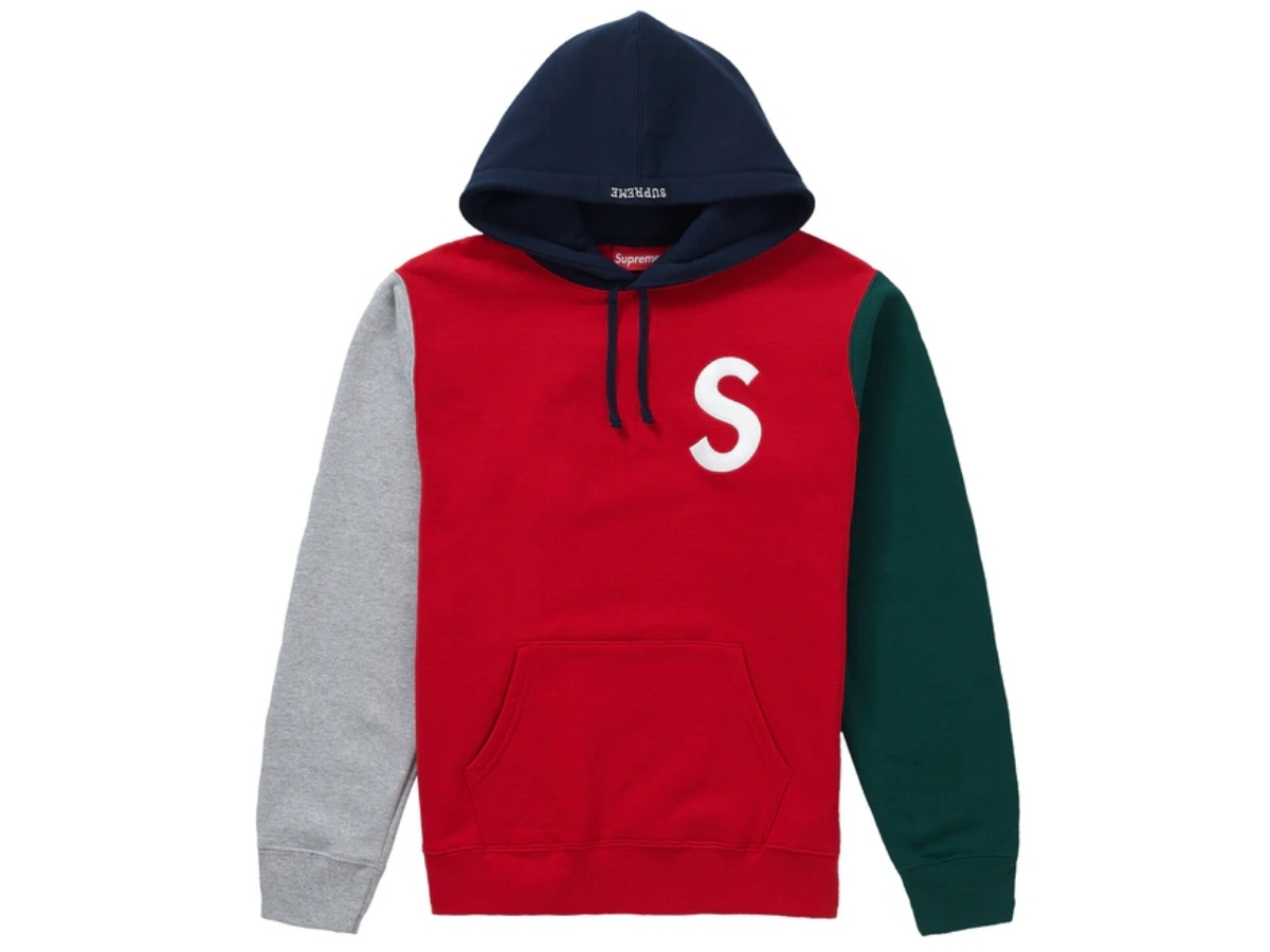 Supreme color 2024 blocked hoodie