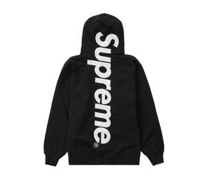 Buy Supreme Satin Appliqué Hooded Sweatshirt Black at Sasom – Authentic and Ready to Ship