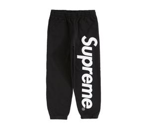 Supreme Satin Appliqué Sweatpant Black