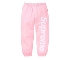 Supreme Satin Appliqu Sweatpant pink XXL - www.sorbillomenu.com