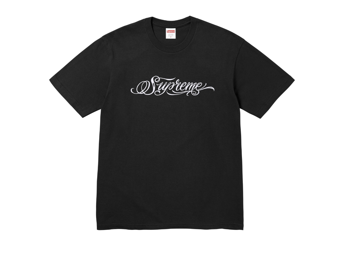 Supreme Script Tee Black (FW24)