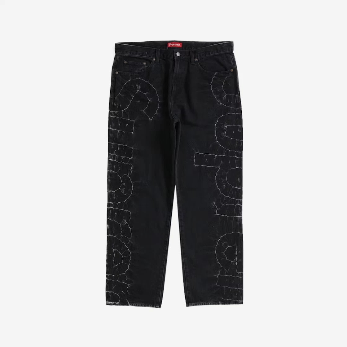 Buy Supreme Shibori Loose Fit Jean Black - 23SS | SASOM