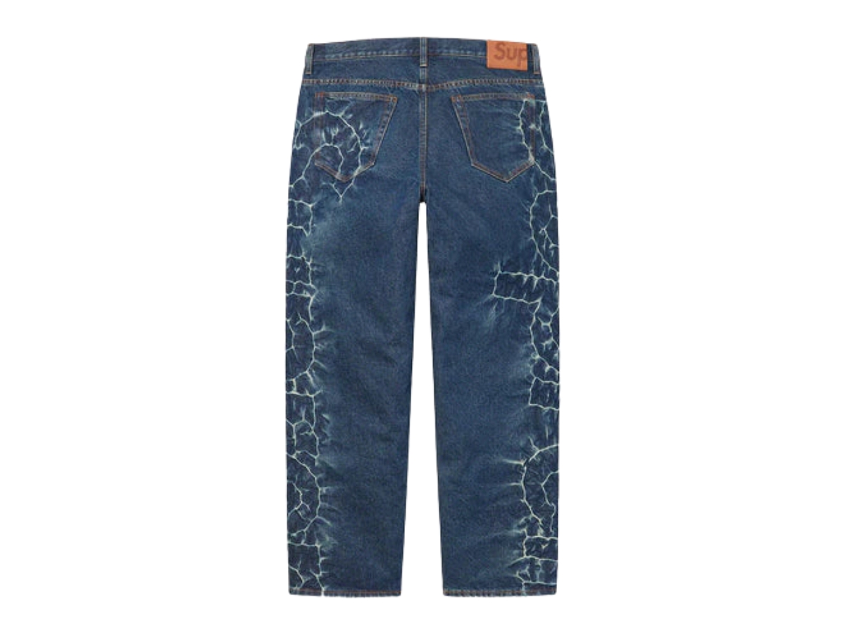Buy Supreme Shibori Loose Fit Jean Rigid Indigo | SASOM