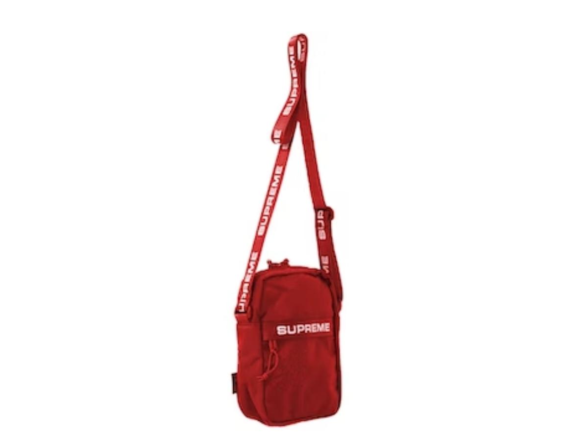 Supreme shoulder hot sale bag red