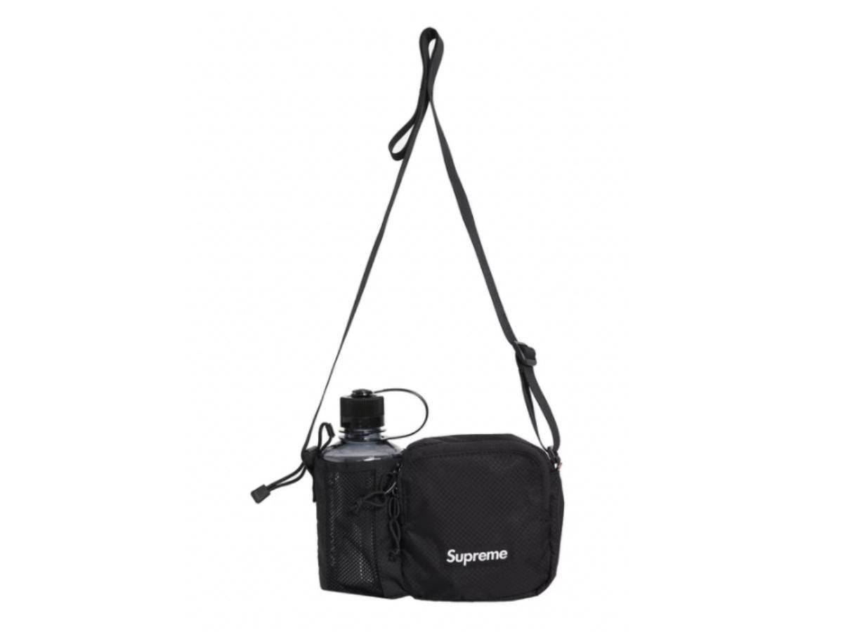 Supreme side shop bag black