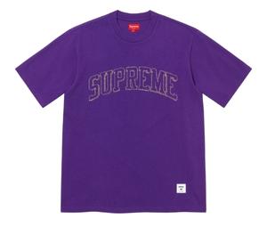 【Supreme】Stencil Embroidered S/S Top★Purple★24SS★ Supreme Stencil Embroidered S/S Top Purple (SS24)