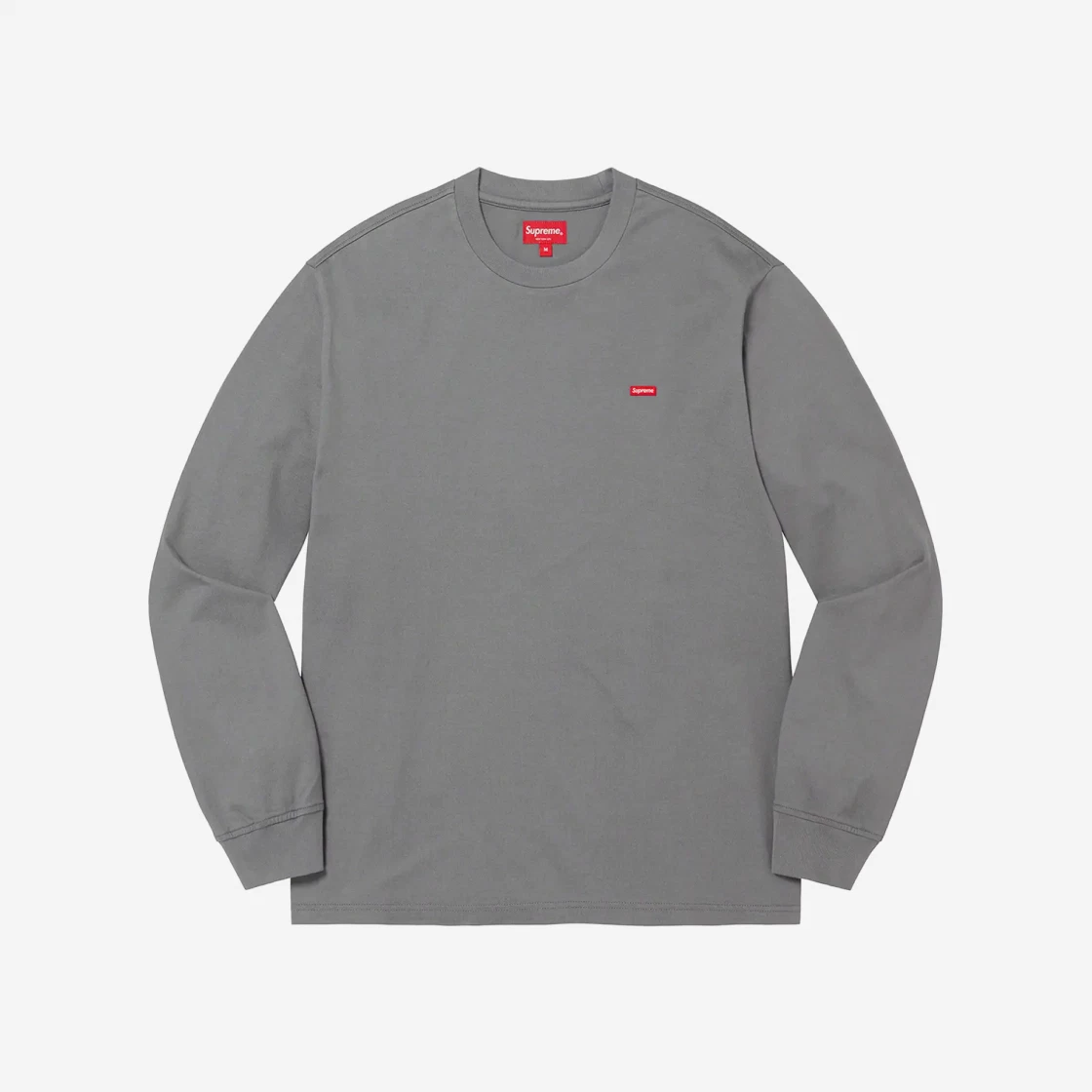 SASOM | เสื้อผ้า Supreme Small Box L/S T-Shirt Charcoal