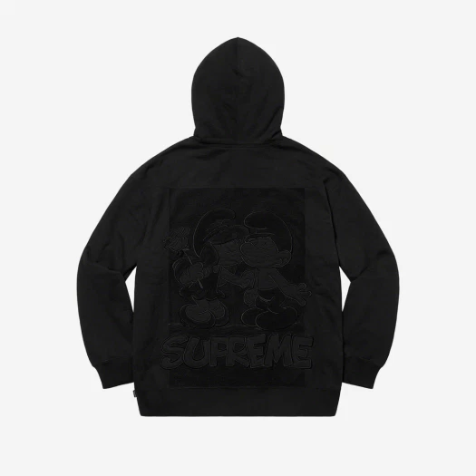 Buy Supreme Smurfs Hooded Sweatshirt Black - 20FW | SASOM