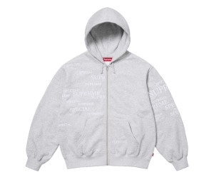 Supreme Mitchell & Ness NCAA Hooded Sweatshirt Ash Grey (FW24)